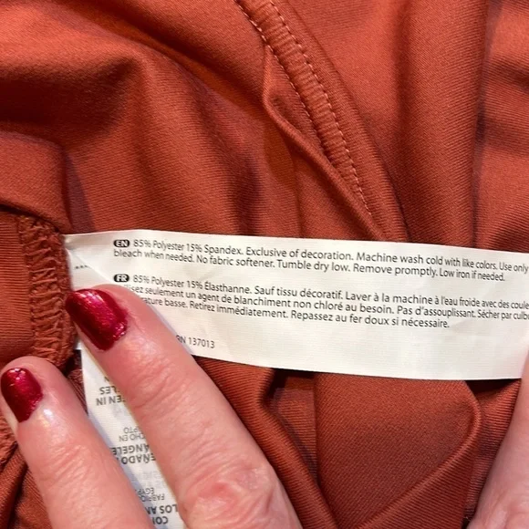 BALANCE COLLECTION Rust Color Workout Leggings Size XS, NWOT - Picture 7 of 7